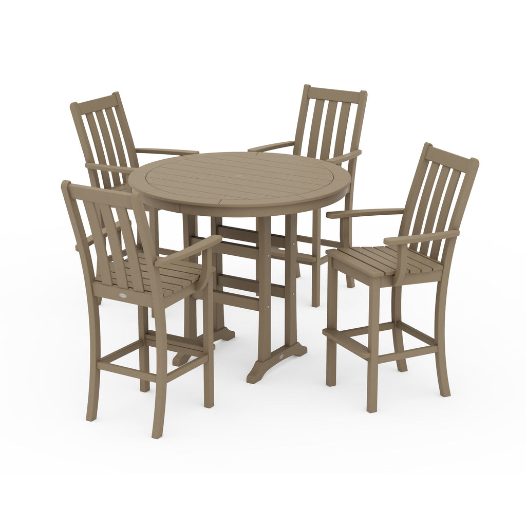 Vineyard 5-Piece Round Bar Set